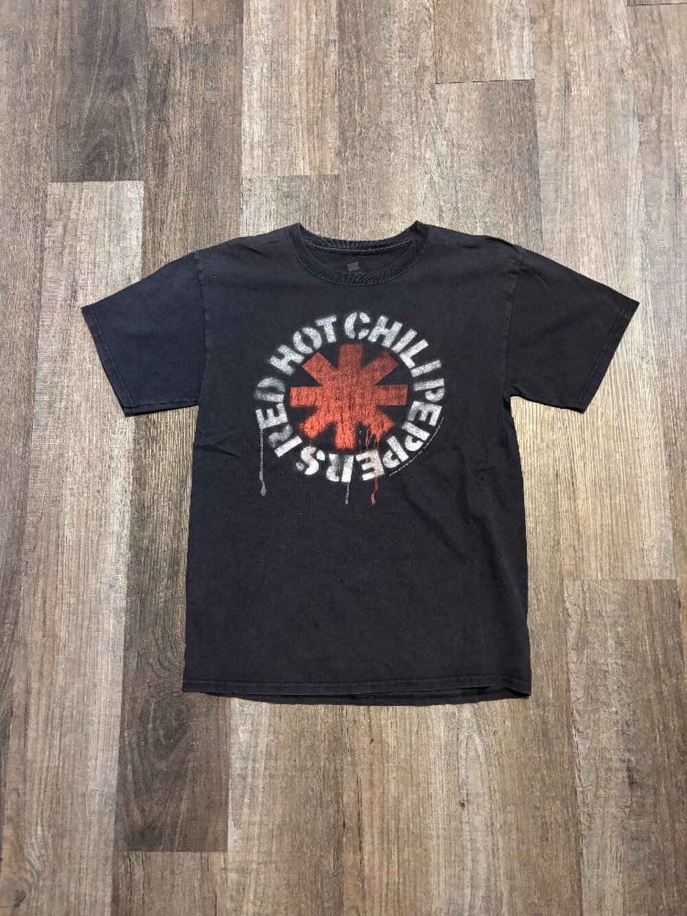 Red Hot Chili Peppers Spray Paint Logo Tee Shirt